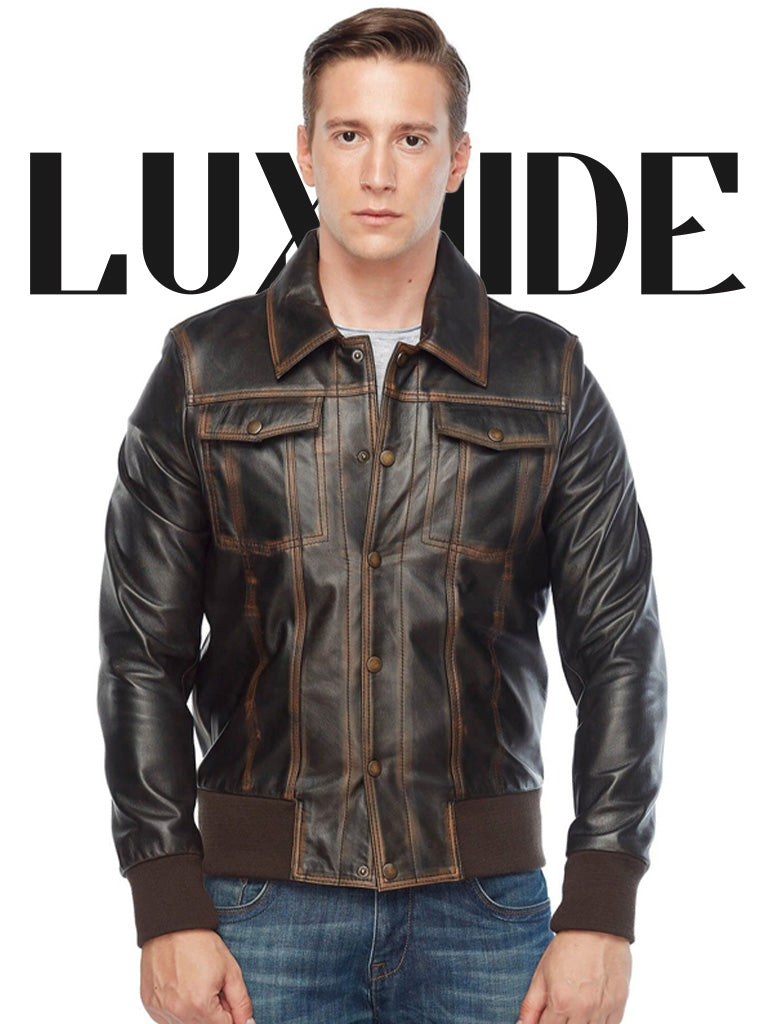 Mens Bomber Leather Jackets