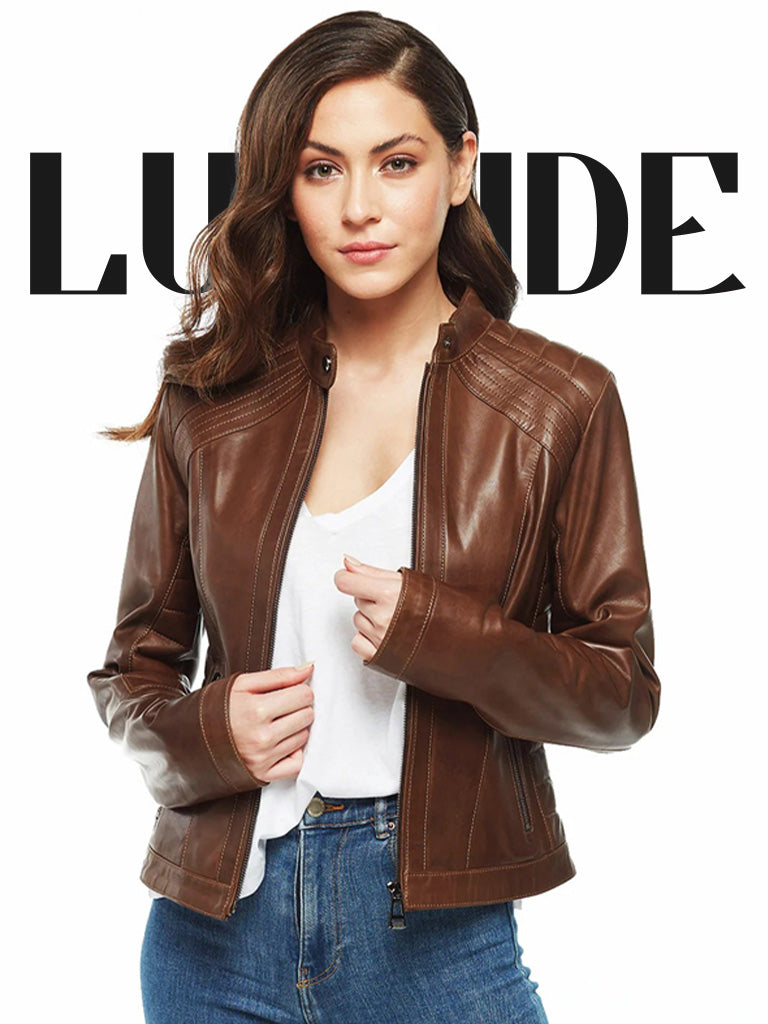 Womens Brown Leather Jackets