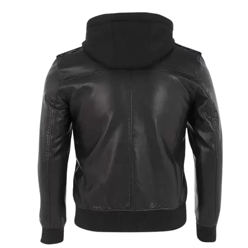 Rivet Leather Black Jacket