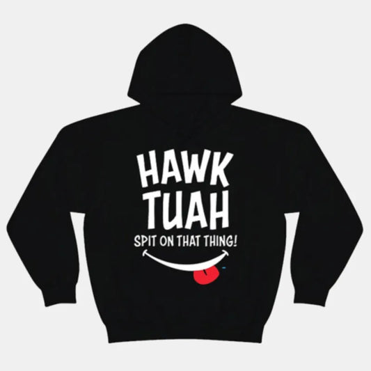 2024 Hawk Tuah Black Hoodie