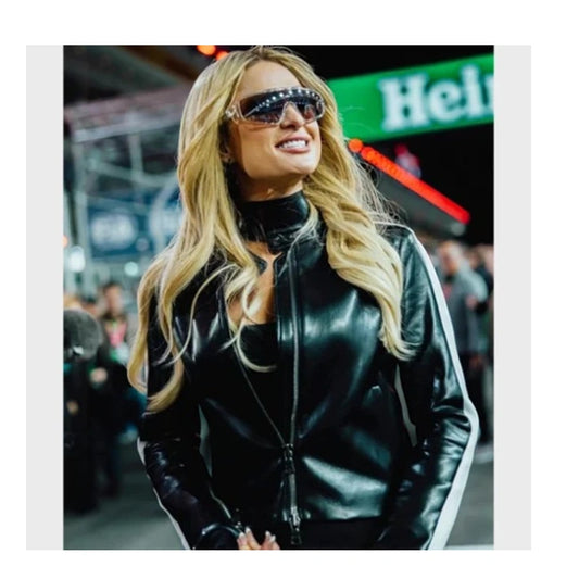2024 Las Vegas GP Paris Hilton Leather Jacket