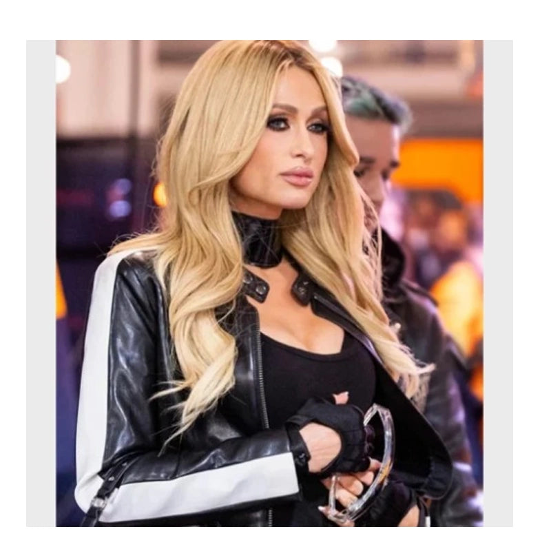 2024 Las Vegas GP Paris Hilton Leather Jacket