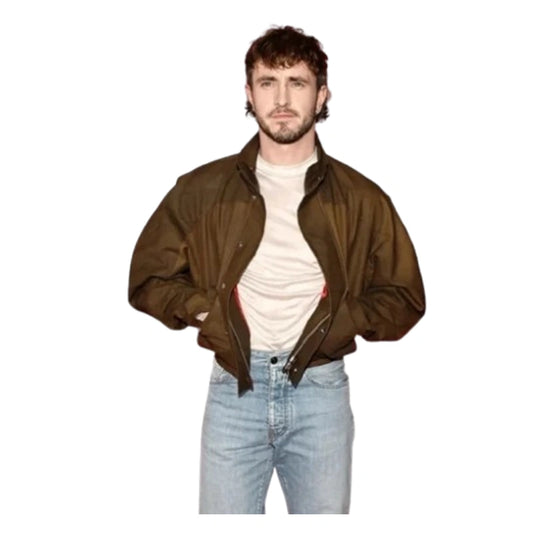 2024 Las Vegas GP Paul Mescal Brown Jacket