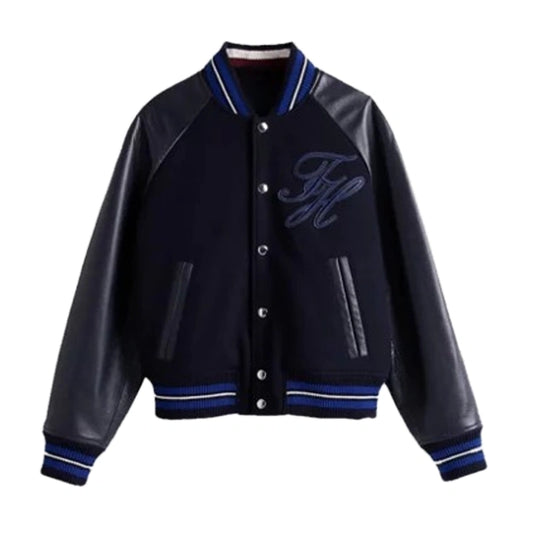 2024 Las Vegas GP Sylvester Stallone Black Varsity Jacket