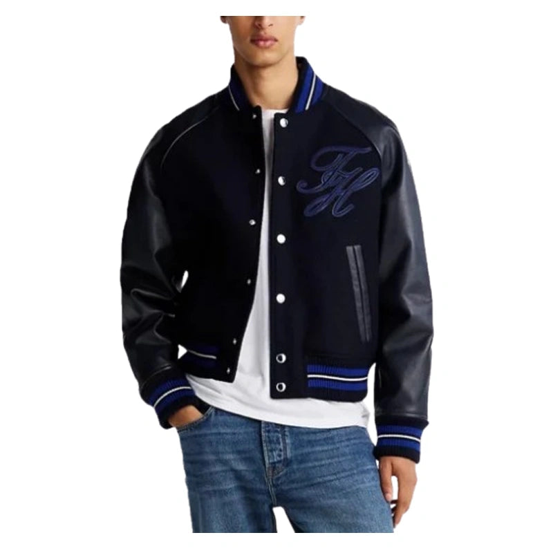 2024 Las Vegas GP Sylvester Stallone Black Varsity Jacket