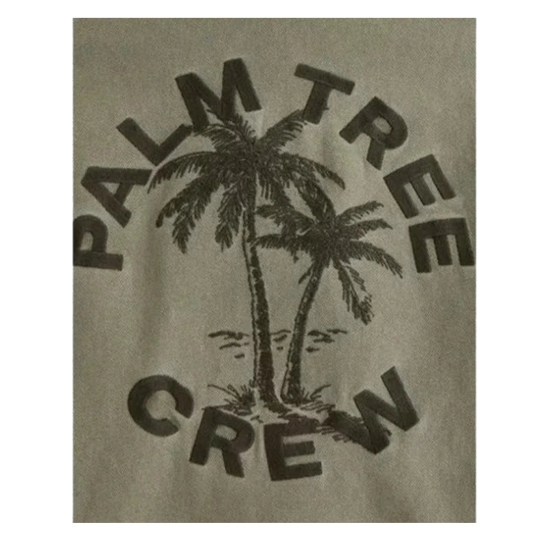 Abercrombie Palm Tree Crew Cropped Workwear Jacket