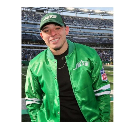Anthony Ramos New York Jets Green Bomber Jacket