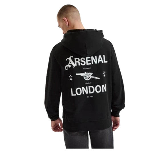 Arsenal 1886 Black Graphic Hoodie