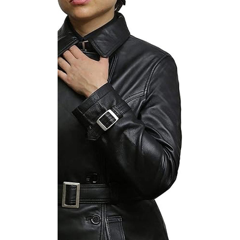 Womens Genuine Leather Biker Jacket