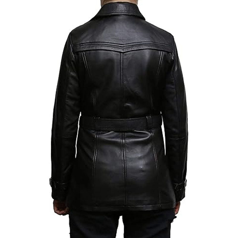 Womens Genuine Leather Biker Jacket