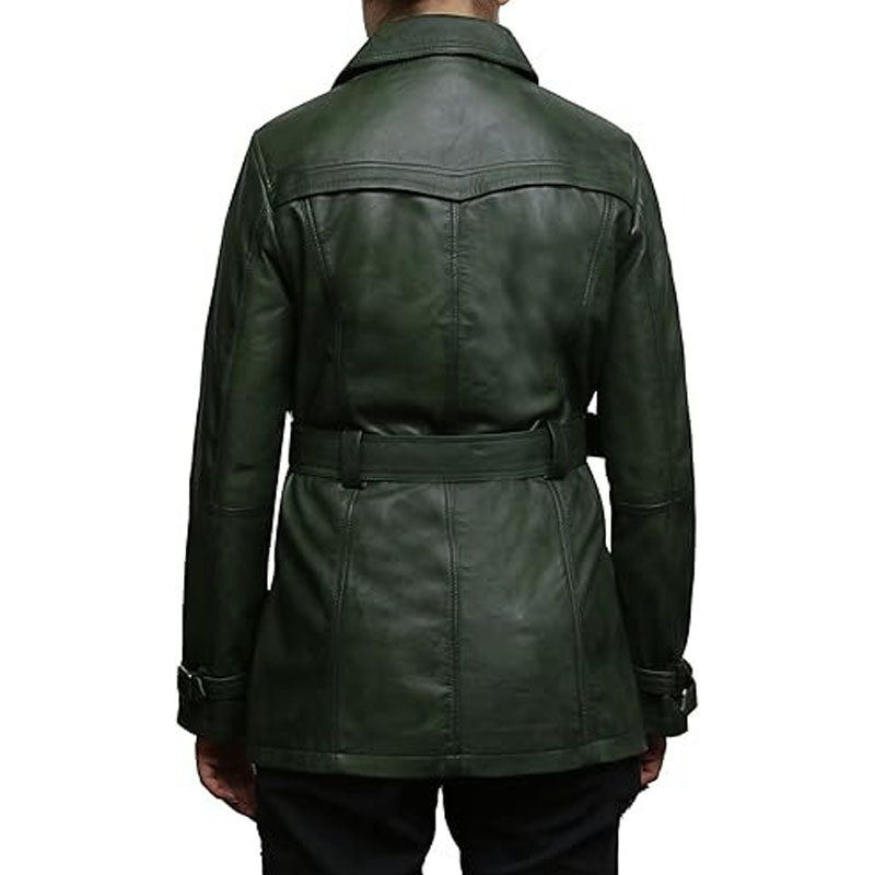 Womens Genuine Leather Biker Jacket