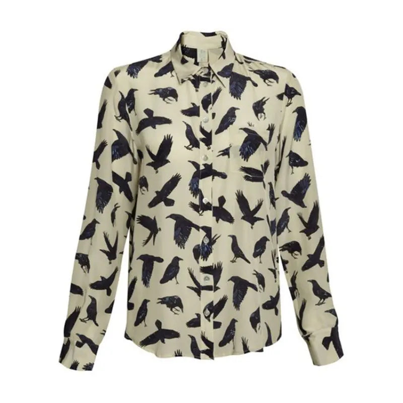 Bake Off Noel Fielding Raven Printed Shirt