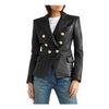 Balmain-Double-breasted-Leather-Blazer