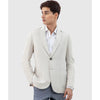 Beige Linen Blended Blazer