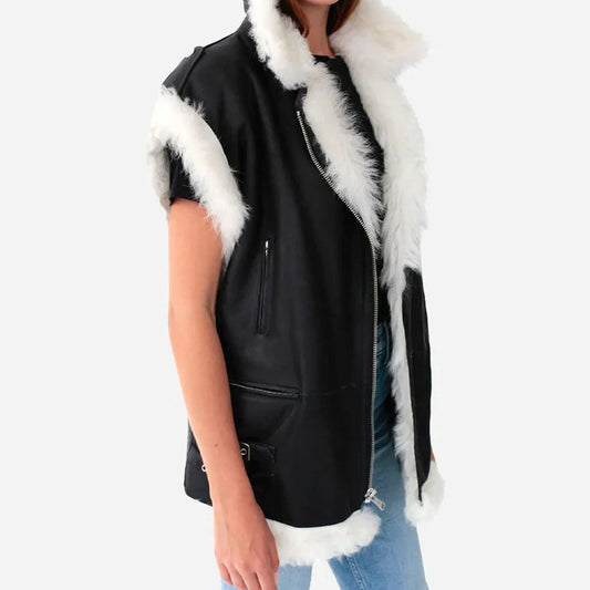 Womens-Leather-Biker-Vest