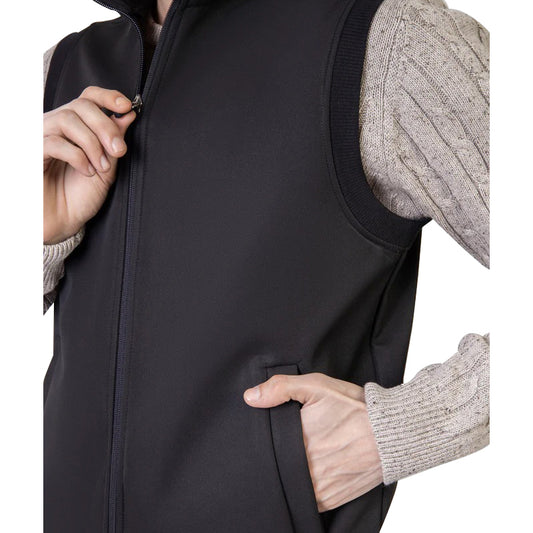 Black Sleeveless Zipper Jacket