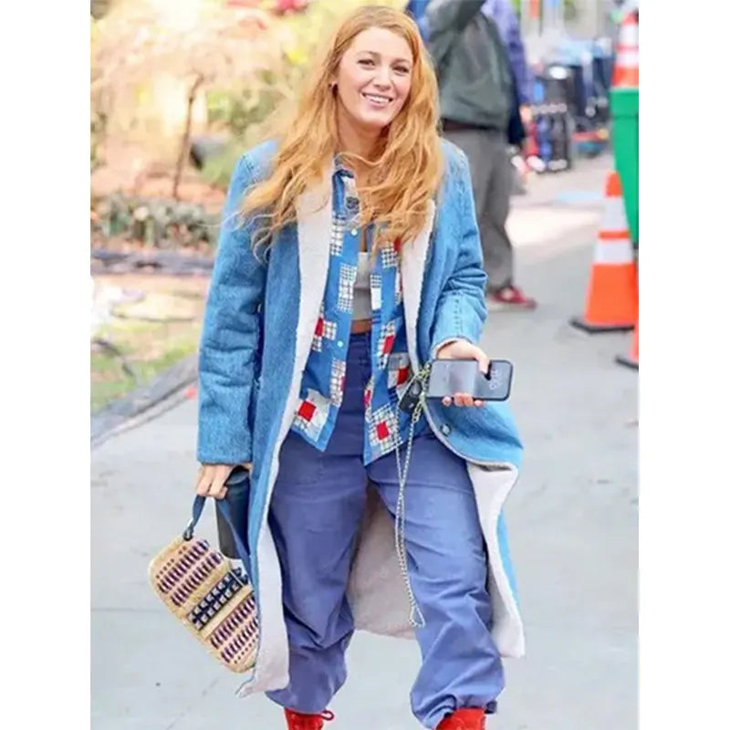 Blake Lively It Ends With Us Denim Coat