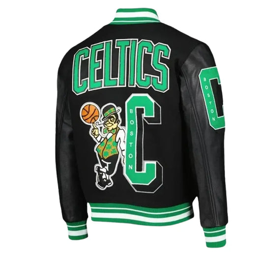 Boston Celtics Black Varsity Jacket