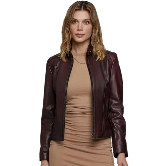 Women’s Real Dark Brown Leather Jacket