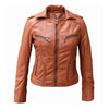 Women’s Stylish Brown Leather Jacket