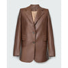Brown eco-leather jacket