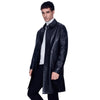 Men’s Real Black Leather Shirt Style Coat