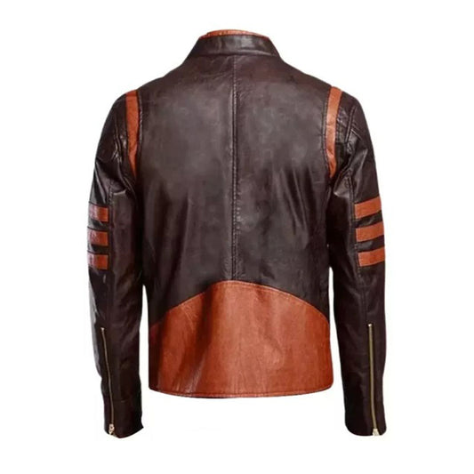 Cafe Racer Brown Stripe Jacket