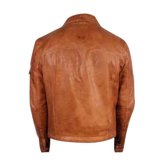 Men Cafe Racer Retro Moto Jacket