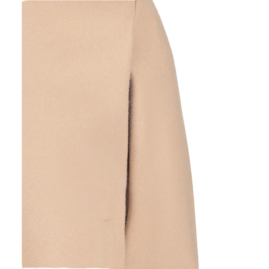 Camel Brown Wool Bomber Jacket