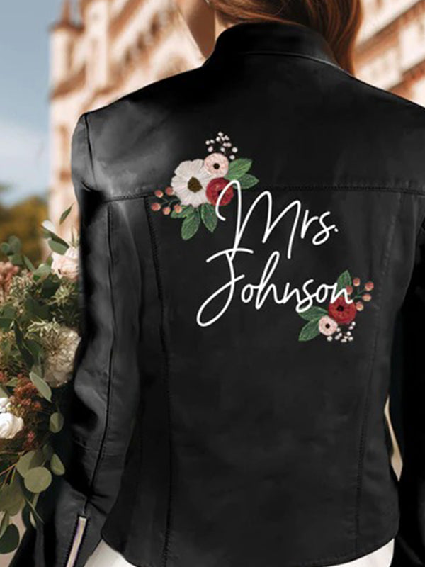 Custom Bride Leather Jacket