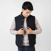 Dark Green Woolen Quilted Vest