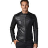 Men’s Real Black Leather Sport Dazzling Jacket