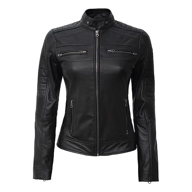 Decrum Real Leather Jacket Women