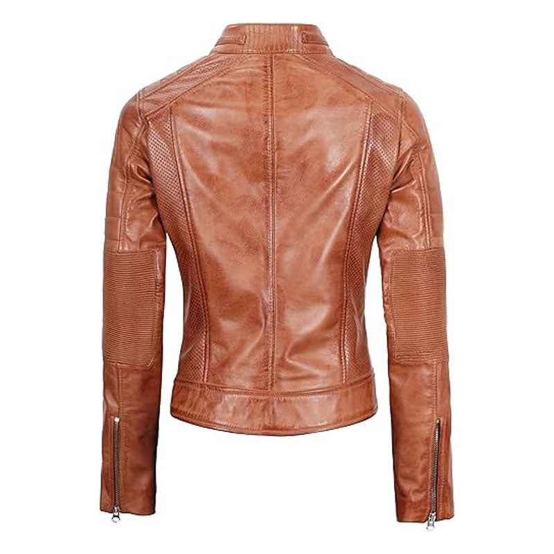 Decrum Real Leather Jacket Women