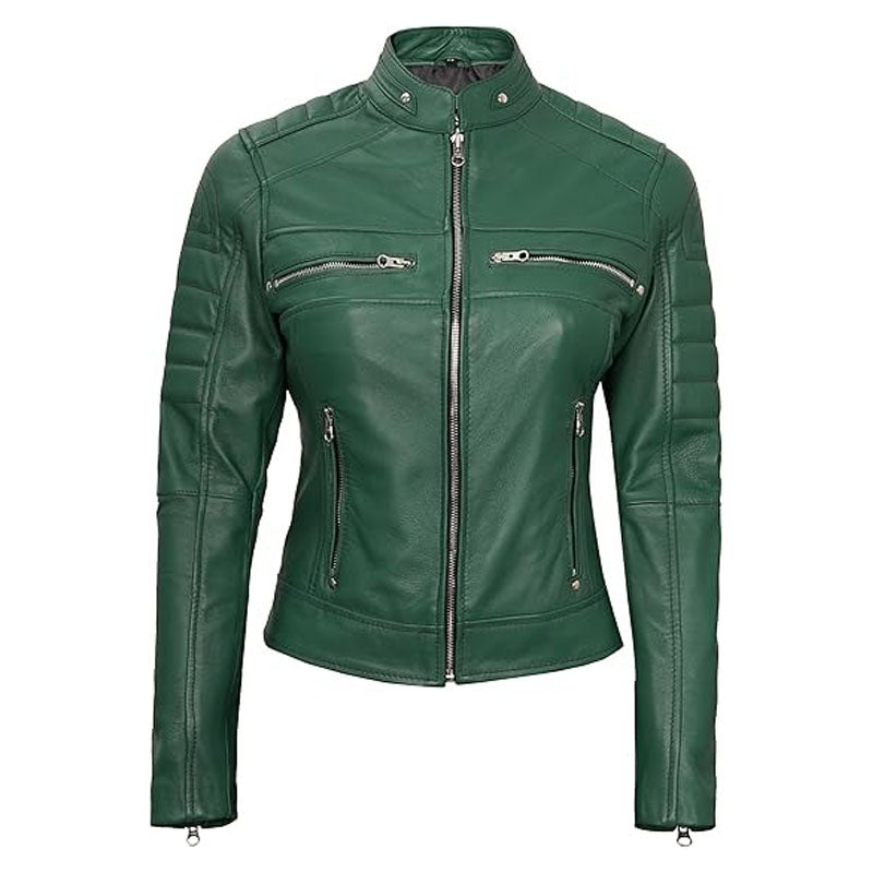 Decrum Real Leather Jacket Women