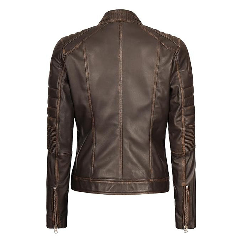 Decrum Real Leather Jacket Women