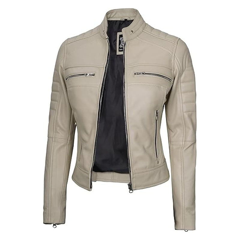 Decrum Real Leather Jacket Women