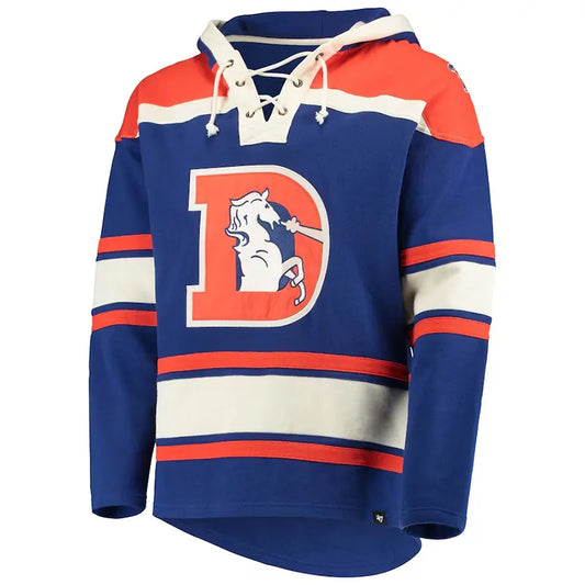 Denver Broncos Throwback Lacer Hoodie