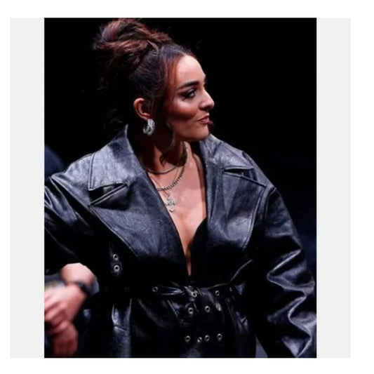 AEW Dynamite Deonna Purrazzo Leather Trench Coat