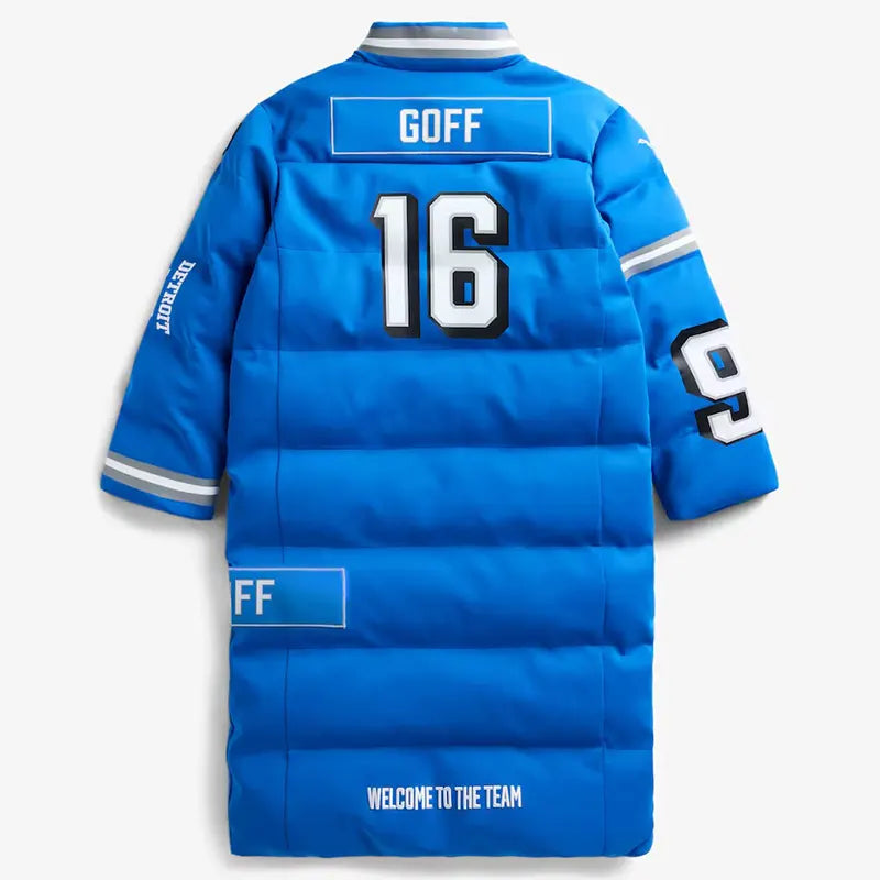 Detroit Lions Off Season x NFL Puffer Long Coat
