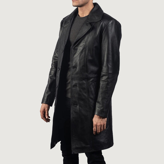 Don Long Leather Coat