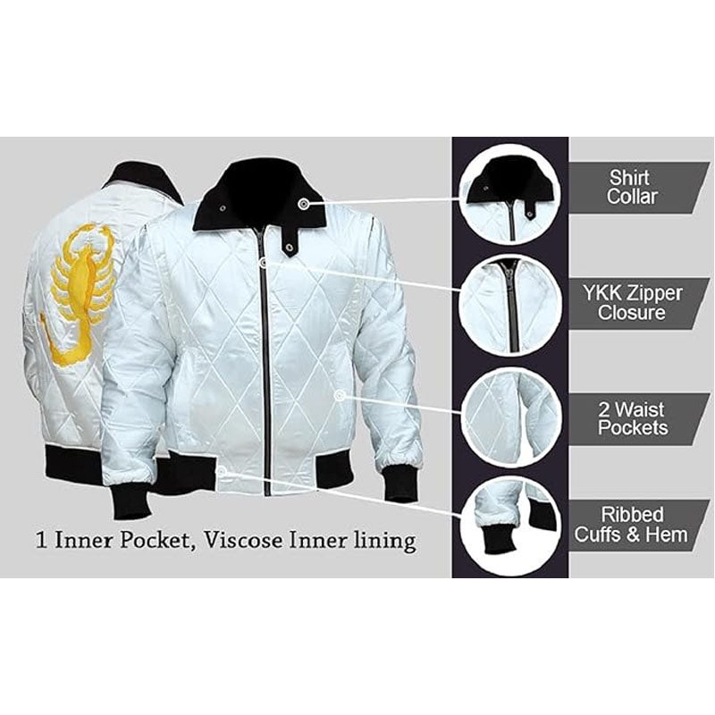 Drive Scorpion White Jacket