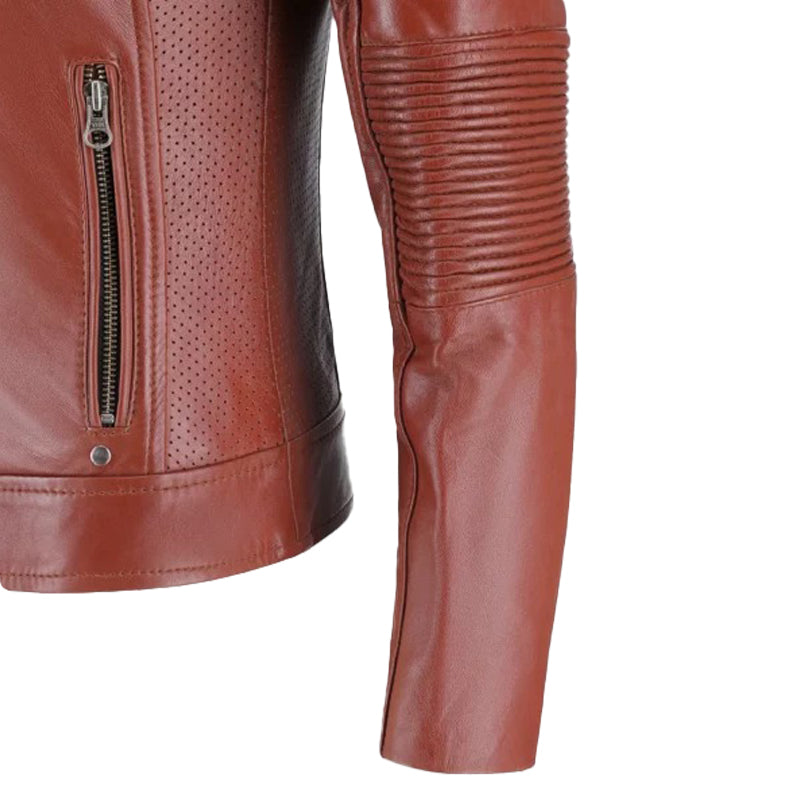Women’s Brown Biker Leather Jacket