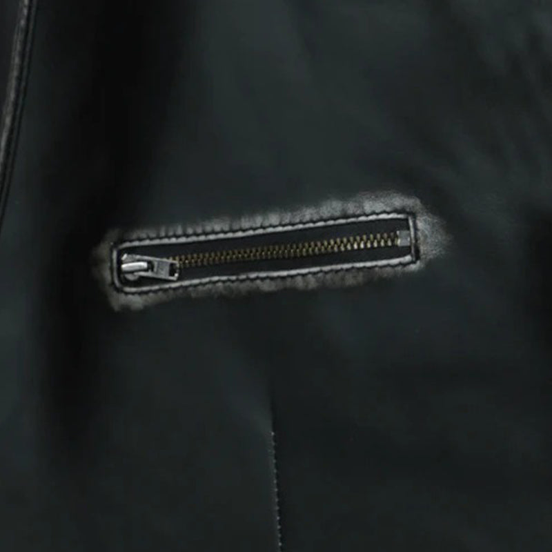 Men’s Formal Blazer Button Style Leather Jacket