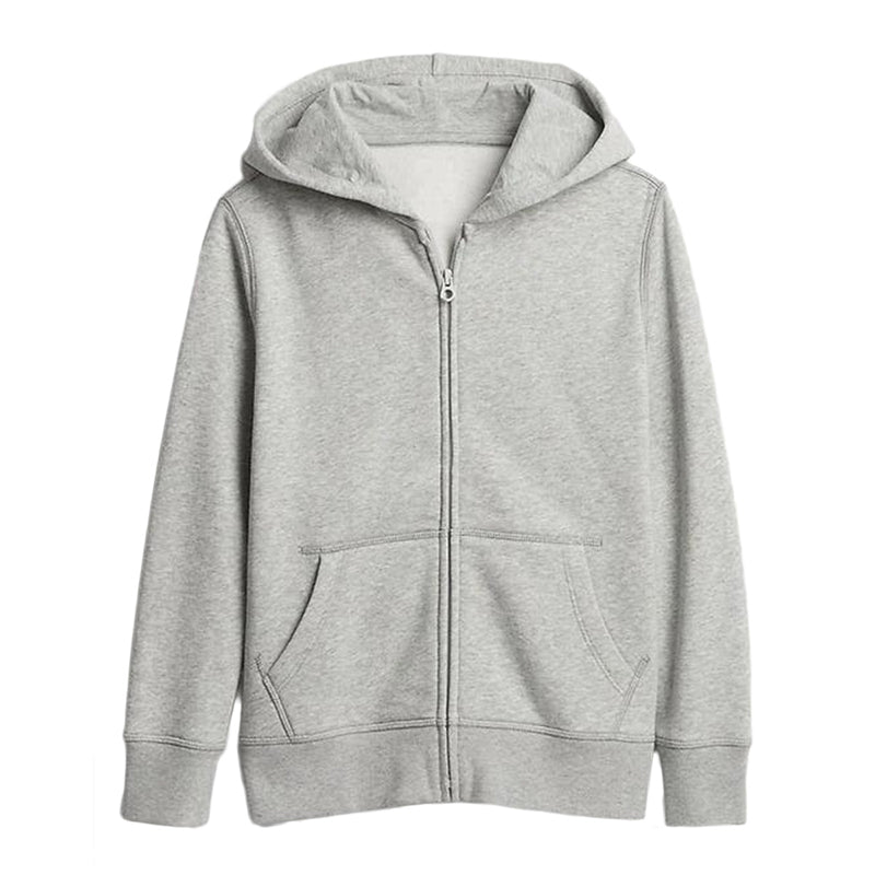 Grey Zip-Up Hoodie