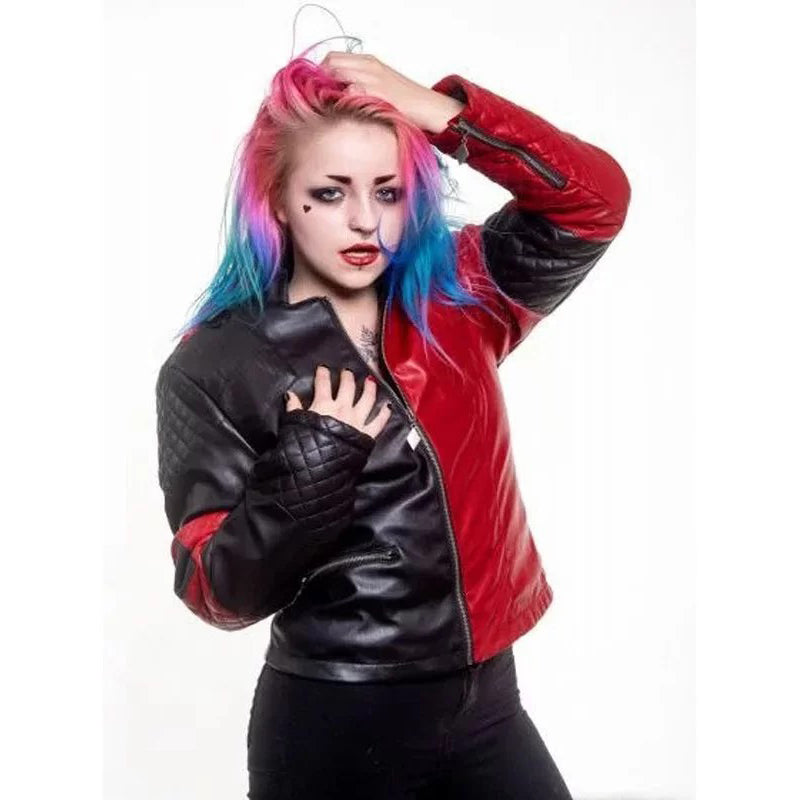 Suicide Squad Harley Quinn Live Fast Die Clown Jacket
