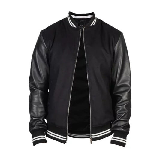 Harrison Black Varsity Jacket