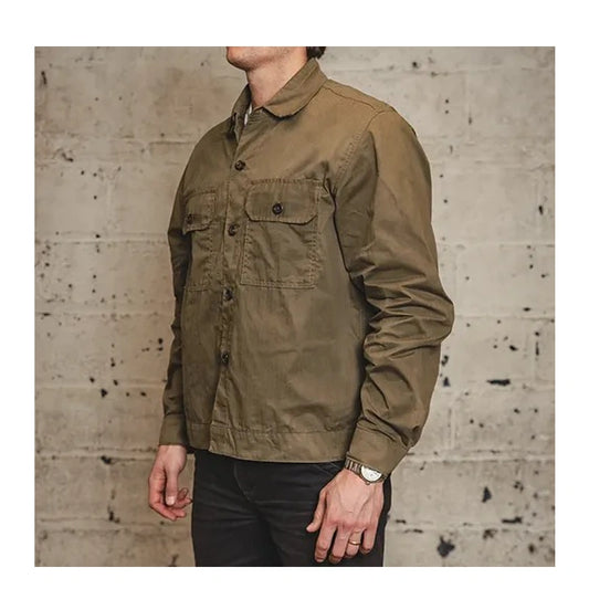 Heat Strap Short Waxed Lumber Jacket