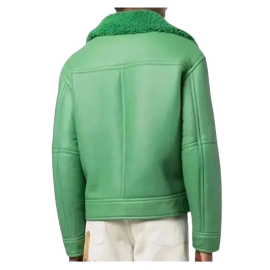 Aviator Shearling Leather Jacket