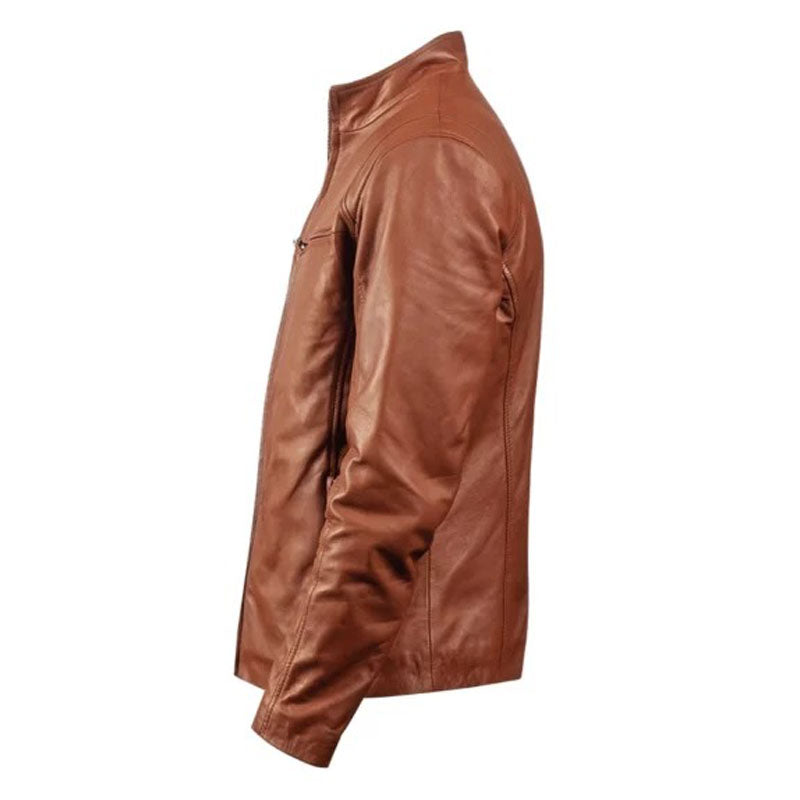 Men’s Ionic Brown Leather Jacket